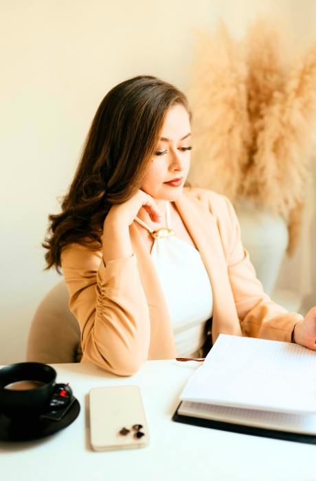Girl studying for IAA level 1 Immigration adviser training